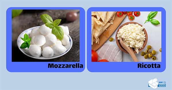 Mozzarella and Ricotta
