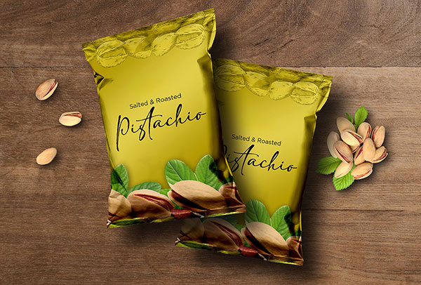 beautiful packaging of pistachio